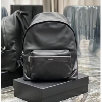 Trendy Design SAINT LAURENT LEATHER large knapsack A886653 black