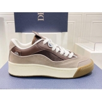 Popular Style Dior B713 Cactus Jack Sneakers in Leather and Mesh Brown/Grey 2100979