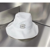 Popular Style Chanel Canvas Bucket Hat 051201 White 2023