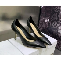 Popular Style Dior D-Fame Calfskin Pumps 8cm Black 2120213