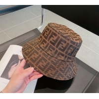 Famous Brand Fendi FF Bucket Hat 0512 Brown 2023