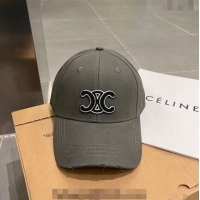 Buy Wholesale Celine Canvas Baseball Hat 051206 Grey 2023