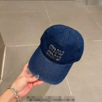 Low Price Miu Miu Denim Bucket Hat 051209 Blue 2023