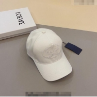 Buy Discount Prada Baseball Hat 051210 White 2023