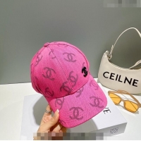 Reasonable Price Chanel CC Canvas Baseball Hat 051209 Pink 2023