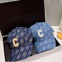 New Cheap Celine C Logo Denim Baseball Hat 0512 2023