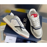 Top Quality Dior B27 Low-Top Sneakers in Calfskin White/Grey 2122665