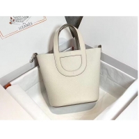 Famous Brand Hermes Original Togo Leather Bag H3602 White