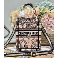 Super Quality MINI DIOR BOOK TOTE PHONE BAG Embroidery S5555CES-2