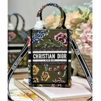 Buy Fashionable MINI DIOR BOOK TOTE PHONE BAG Embroidery S5555CES-5