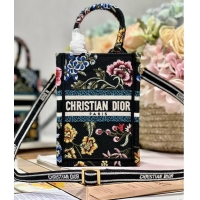 Well Crafted MINI DIOR BOOK TOTE PHONE BAG Embroidery S5555CES-6