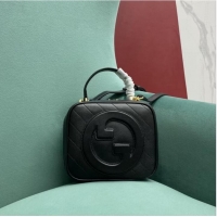 Top Grade Gucci Blondie top handle bag 744434 BLACK