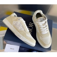 Generous Dior B27 Low-Top Sneakers in Calfskin White/Beige 2122678