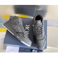 Sophisticated Dior B27 High-Top Sneakers in Calfskin Black 1226103