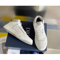 Perfect Dior B27 High-Top Sneakers in Calfskin White 1226106