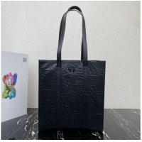 Best Price Prada Small antique nappa leather tote 1BG459 black