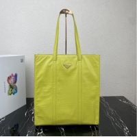 New Style Prada Medium antiqued nappa leather tote bag 1BG587 yellow