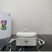 Buy Inexpensive Prada Leather mini-bag 1BH202 white