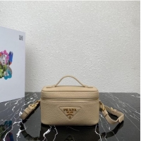 Promotional Prada Leather mini-bag 1BH202 apricot