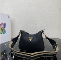 Super Quality Prada Leather shoulder bag 1BH193 black