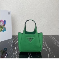 Buy Discount Prada Leather handbag 1BA349 Green