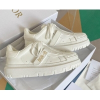 Grade Dior DIOR-ID Sneakers in Calfskin Leather White 122944