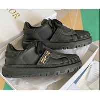 Grade Quality Dior DIOR-ID Sneakers in Calfskin Leather Black 122945