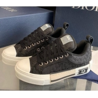 Purchase Dior BY ERL B23 Skater Sneakers in Black Oblique Embroidered Cotton 3022824