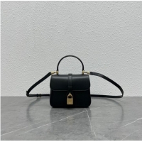 Grade Quality Celine TEEN BESACE TRIOMPHE IN SHINY CALFSKIN 100343 black