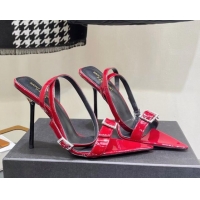 Most Popular Saint Laurent Claude Pumps in Patent Leather 11.5cm Heel Red 1114058