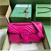 Reasonable Price Gucci GG MARMONT SMALL SHOULDER BAG 443497 plum