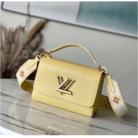 Reasonable Price Louis Vuitton Epi Leather Twist PM M22515 Yellow