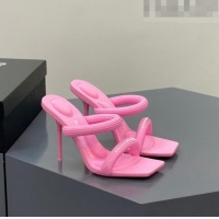 ​Low Cost Alexander Wang Julie Padded Nylon High Heel Slide Sandals AW0209 Light Pink 2023