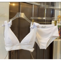 ​Most Popular Chanel Swimwear with Bow 051003 White 2023