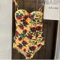 ​Super Quality Valentino Flora Swimwear 0510 Yellow 2023