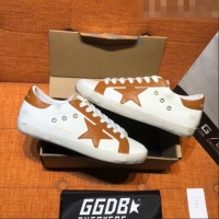 ​Buy Inexpensive Golden Goose V-Star Calfskin Sneaker with Brown Star G0162 White 2022