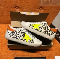 Low Cost Golden Goose Super-Star Print Sneaker with Yellow Star G0175White/Black 2022