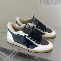 Top Quality Golden Goose Ball Star Sneakers in Calfskin and Shearling with G10187 Red Star Black 2022