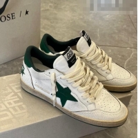 ​Promotional Golden Goose GGDB Ball Star Calfskin Sneaker 0208 White/Green 2023