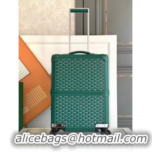 Good Product Goyard Bourget PM Trolley Case Wheeled Luggage 20inches GY1647 Green