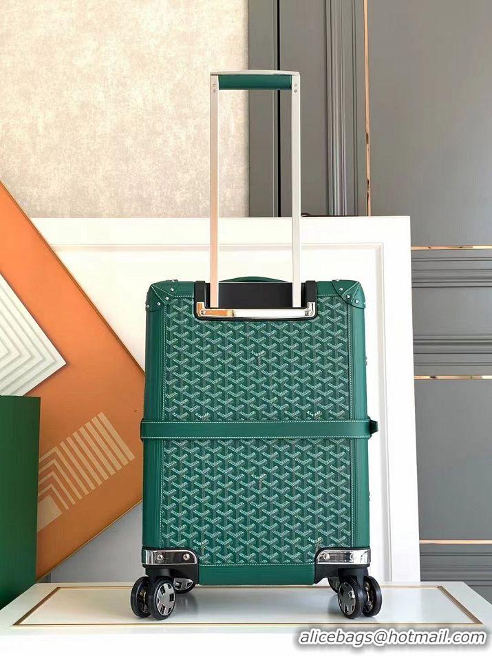 Good Product Goyard Bourget PM Trolley Case Wheeled Luggage 20inches GY1647 Green