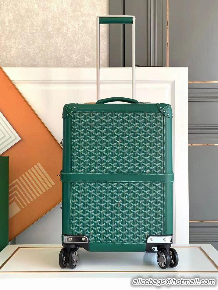 Good Product Goyard Bourget PM Trolley Case Wheeled Luggage 20inches GY1647 Green