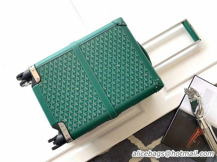 Good Product Goyard Bourget PM Trolley Case Wheeled Luggage 20inches GY1647 Green