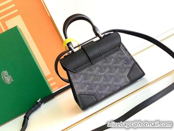 Expensive Goyard Original Nano Saigon Tote Bag With Strap Mini 8032 New Black