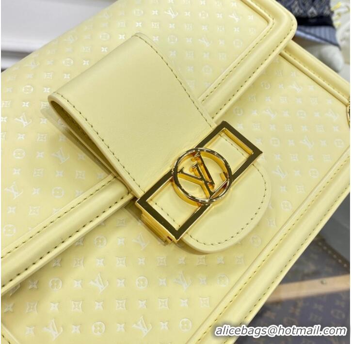 Hot Sell Cheap Louis vuitton Monogram Empreinte Dauphine MM M22276 Yellow