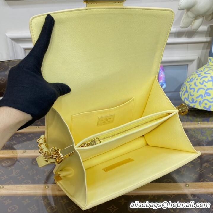 Hot Sell Cheap Louis vuitton Monogram Empreinte Dauphine MM M22276 Yellow