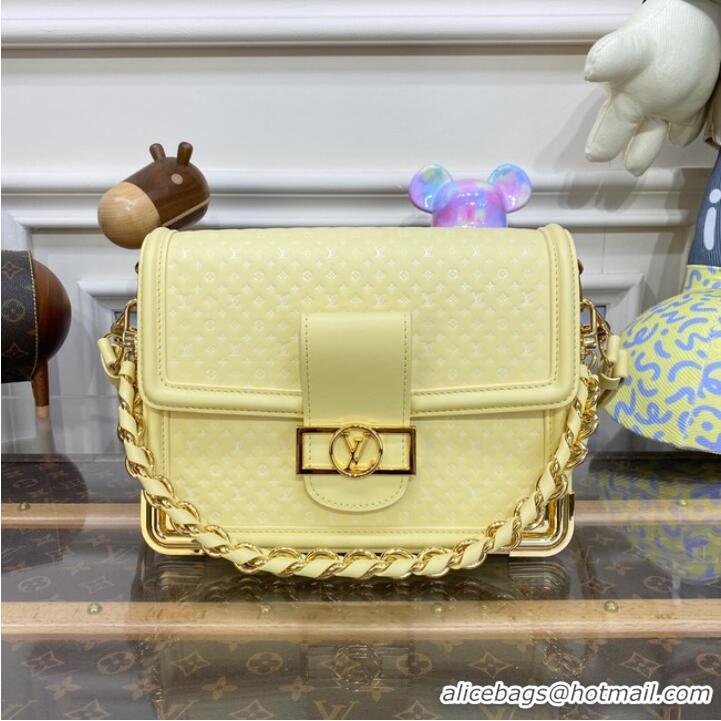 Hot Sell Cheap Louis vuitton Monogram Empreinte Dauphine MM M22276 Yellow