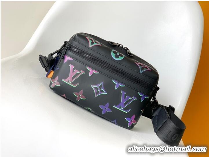 Promotional Louis vuitton Monogram Empreinte Comet Messenger PM M22495 Black Borealis