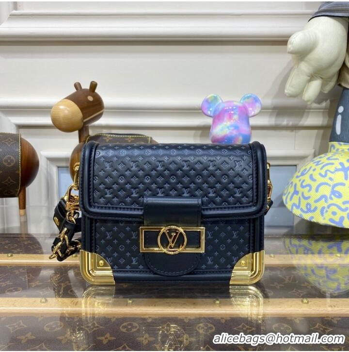 Louis Vuitton Monogram Empreinte Dauphine PM M22597 black