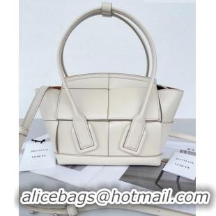 Good Product Bottega Veneta Mini Arco Tote Bag in intreccio Smooth Calfskin 600606 Beige 2023